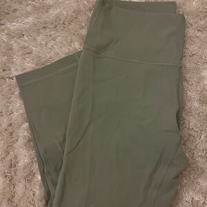 Lulu lemon 5/8 Save Green High-Waisted Leggings